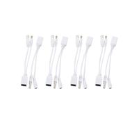 4X PoE Power Over Ethernet Kit Cavi Cavetti Adattatori Splitter per LAN Rete