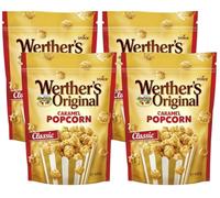 4X Pop Corn Original Classic Popcorn Ricoperti di Caramello (RED) per werther's 140g