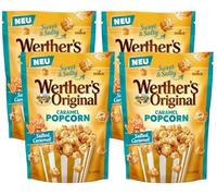 4X Pop Corn Original Salted Caramel, Popcorn Ricoperti di Caramello Salato (BLUE) per werther's 140g