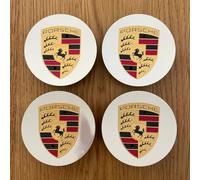 4X Porsche Original Coprimozzo Cerchi 911 Panamera Cayenne Turbo III+IV