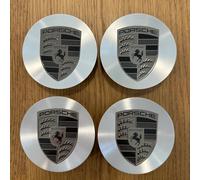 4X Porsche Original Coprimozzo Cerchi 9Y0601149M Turbonit Emblema 911 718