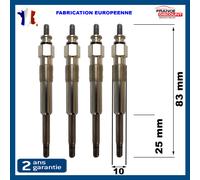 4x Prechauffage Candela per Espace 3 2.2 L Td Turbo Diesel Megane 1.9 Dti