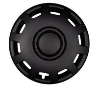 4x Premium Design Copricerchi Coprimozzi " Granit " 16 Pollici #70 IN Nero Opaco