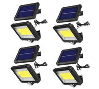 4xProiettore solare LED con sensore di movimento Maclean IP44 5 W 400 lm