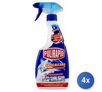 4x Pulirapid Anticalcare 500 Ml. Trigger Igienizzante Made In Italy
