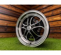 4X R15" 5X205 Iron Cross Style Cerchi Black Con Diamantato ET20 Per VW Beetle