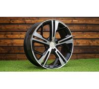 4X R16" 4x108 Peugeot Style Cerchi Neri Diamond Cut ET25, 4 Fori, Set 4