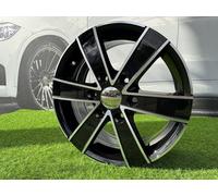 4x R16 Inch 6x130 Mercedesbenz Style Black Polished Wheels: Fits Per Sprinter