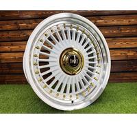 4X R17" 4X100/4X114.3 Emitz Style Cerchi Bianchi Diamond Cut ET20, 4 Fori