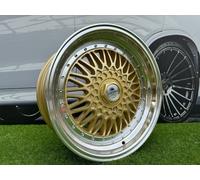 4x R17 Inch 4x100/108 Forzza Malm Gold + Lip Machined Wheels: Fits per Audi,VW