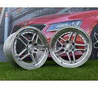 4X R17 Pollici 5X120 Strom DS-05 Style Argento Ruote : Per E34,E39,E38,E60