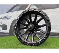4x R18 " 6x139.7 Fuel Rebel Style Black Half Matt Wheels: Fits For Land Cruiser
