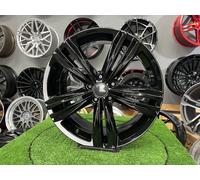 4x R18 Inch 5x112 VW Auckland Style Black Gloss Wheels: Fits For Golf Tiguan