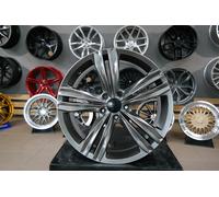 4x R18 Inch 5x112 VW Auckland Style Hyper Black Wheels: Fits For Golf Tiguan