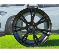 4x R19 Inch 5x114.3 Tesla Style Black Half Matt Wheels: Fits For Modello