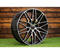 4X R20" 5x130 Macan Style Cerchi Neri Diamond Cut ET32, 4 Unità