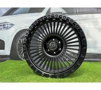 4X R20 " 6X139.7 Rhino Spoke Style Nero Opaco Ruote : Per Toyota Land Cruiser