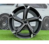 4X R22" 5X112 Style Polished Nero Mezzo Opaco Cerchi: Adatto Per Audi Q7 Q8 A7