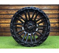 4X R22" 8x165/170 Vortek VRT-604 Cerchi Style Neri Matt ET-18, 4 Pezzi, Nero