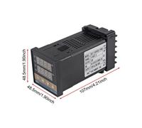4X Regolatore di Temperatura PID REX-C100 Kit Termostato Alta Tensione da 100 ACV A 240 ACV+Relè SSR 40D Sonda K
