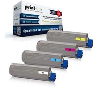 4x Reman Cartucce Toner Per OKI C-610-DTN Non Originale - Stampante Line Serie