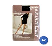 4x Repose Collant 70 Den 36T Fumo Tg.Ii