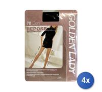 4x Repose Collant 70 Den 36T Fumo Tg.Iv