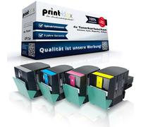 4x Ricostruire XL Cartucce Toner Per Lexmark Cs 317dn 417dn 517de Set
