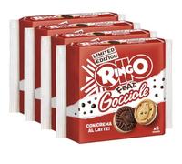 4X Ringo feat. Gocciole Biscotti con Gocce di Cioccolato e Crema al Latte, Limited Edition, 165g