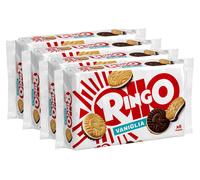 Pavesi Snack Ringo Vaniglia Formato Famiglia, Biscotti Farciti con Crema alla Vaniglia, Snack Dolce per Merenda o Pausa Studio, Confezione da 330 g