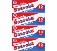 4x Ritorno Al Passato Originale Bazooka Bubblegum 10 Pezzi Americano Bolle Gomma