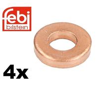 4x Rondelle Rame Iniettore Febi 30253 7x15x3mm dCi CDTI Common Rail