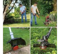 4x Rotoli Con Bobina Coperchio for Black-Decker Prato Rasaerba Filo Bobina Set