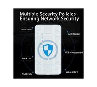 4X Router WiFi per Esterni 4G LTE Modem CPE 300Mbps Sbloccato con Slot per Scheda SIM Porta LAN Hotspot Ethernet Impermeabile Spina UE
