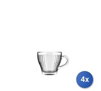 4x Royal Norfolk 6 tazze caffè Mistral in vetro cl.9