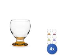 4x Royal Norfolk Confezione 6 bicchieri Spark con piede cl.25