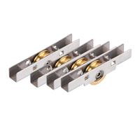 4x Rullo Per Porta Scorrevole In Acciaio Inossidabile, Robusto, Ruota