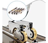 4x Rullo Per Porta Scorrevole In Acciaio Inossidabile, Robusto, Ruota Con