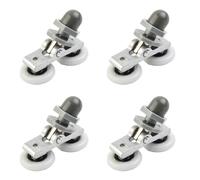 4x Rullo Porta Doccia Bagno Doppio Cursori Alta Qualità Dia 19/23/25/27mm
