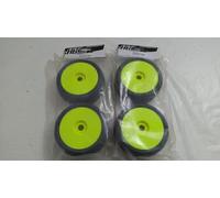4x RUOTE INCOLLATE HB HPI RACING BEAM 1:8 BUGGY AUTO A SCOPPIO BRUSHLESS 17 MM