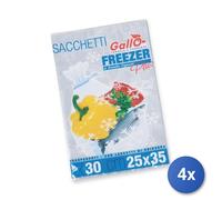 4x Sacchi Freezer Busta Gallo Normali 25X35 30 Pezzi