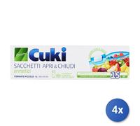 4x Sacchi Freezer Scatola Cuki Apri E Chiudi 20X15 15 Sacchetti 1 Confezione