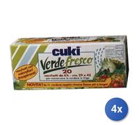4x Sacchi Freezer Scatola Cuki Verdura 29X42 20 Sacchetti 1 Confezione