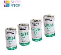 4x SAFT LSH14 C Batteria al Litio Cloruro di Tionile 5800mAh Terminali Saldatura
