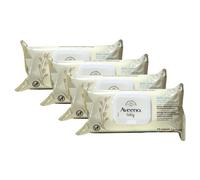 4x Salviettine BABY DAILY CARE, Con Estratto Di Avena Naturale + Aloe, Deterge Delicatamente Il Corpo e Il Viso Dei Bambini, Adatto Per Neonati. Senza Solfati e Alcol (Confezione Da 72 Salviette)