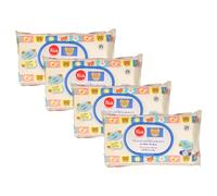 4x Salviettine Detergenti, Al Nettare Dei Fiori. Ultra Soffici, Morbido Tessuto a Nido D'Ape, Ideali Anche Per Mani e Viso (Confezione Da 72 Salviette)