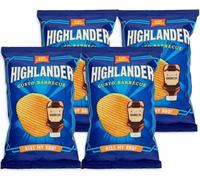 4X San Carlo Highlander BBQ Patatine Gusto Barbecue Senza Glutine (Gluten Free) 70g