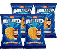 4X San Carlo Highlander Patatine al Gusto Barbecue "Kiss my BBQ!" 70g [4 Confezioni]