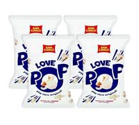 4X San Carlo Pop Corn Love 50g Popcorn Croccanti e Leggeri Senza Glutine Snack