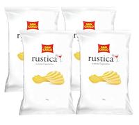 4X San Carlo Rustica Patatine Ondulate e Croccanti, Senza Glutine (Gluten Free) 70g